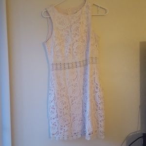 Cream mini dress